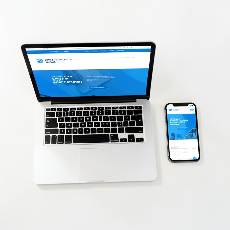 Webshop bekeken op laptop en telefoon
